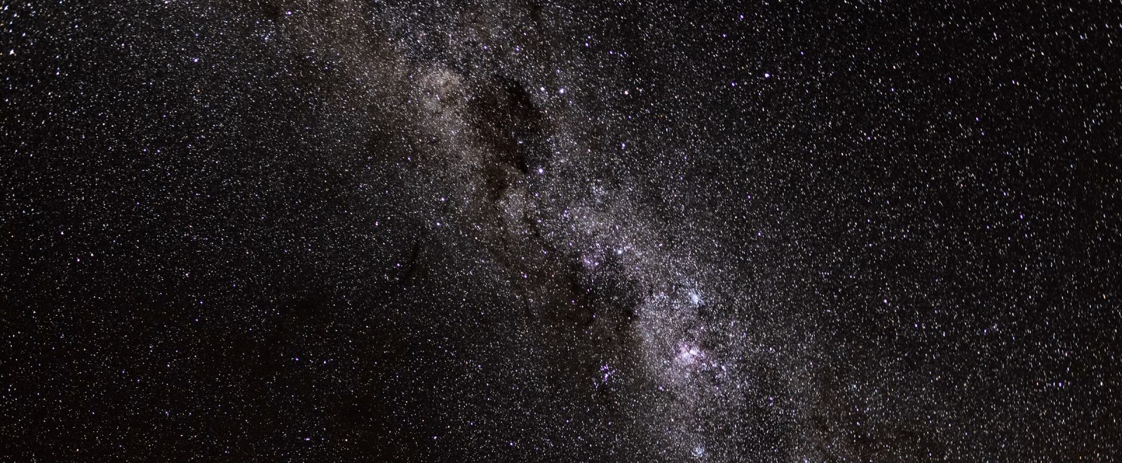 Nighttime sky with Milky Way stars visible